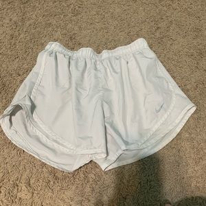White Nike tempo shorts medium